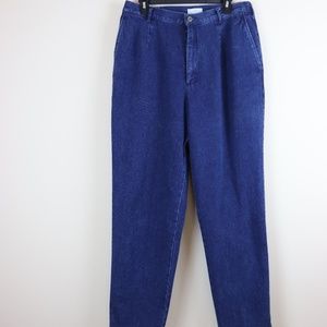 Elisabeth Liz Claiborne Denim Rib Slacks Size 16